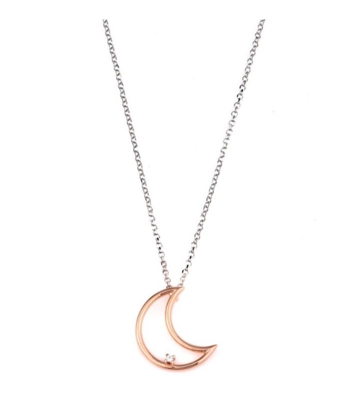 Collana JACK & CO. Fil Rouge in argento e zirconi - JCN0973 Luna