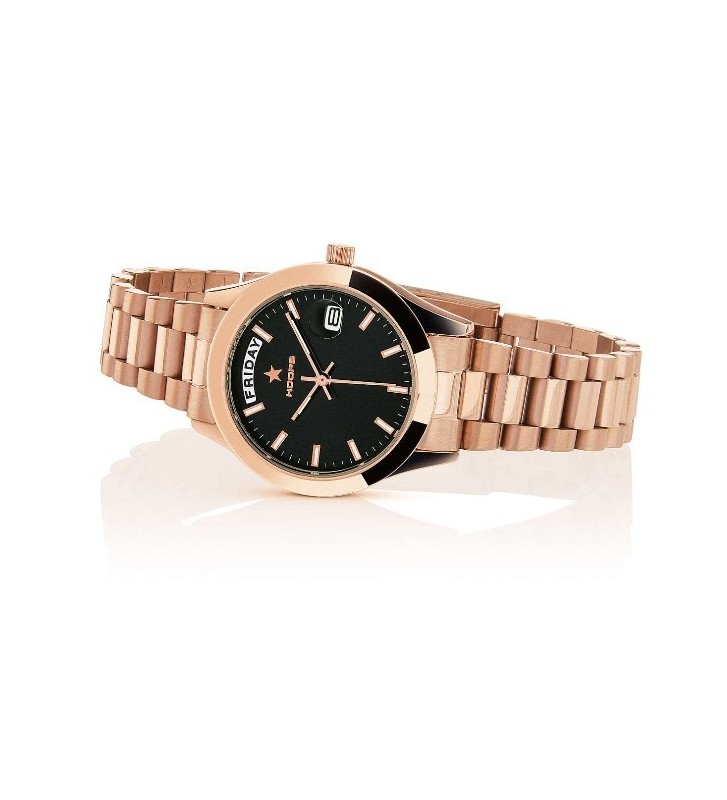 Orologio HOOPS LUXURY in Acciaio 2620L-RG02 Black Rose Gold