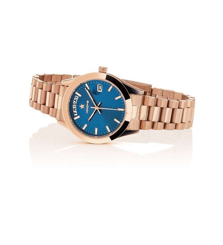 Orologio HOOPS LUXURY in Acciaio 2620L-RG04 Blue Rose Gold