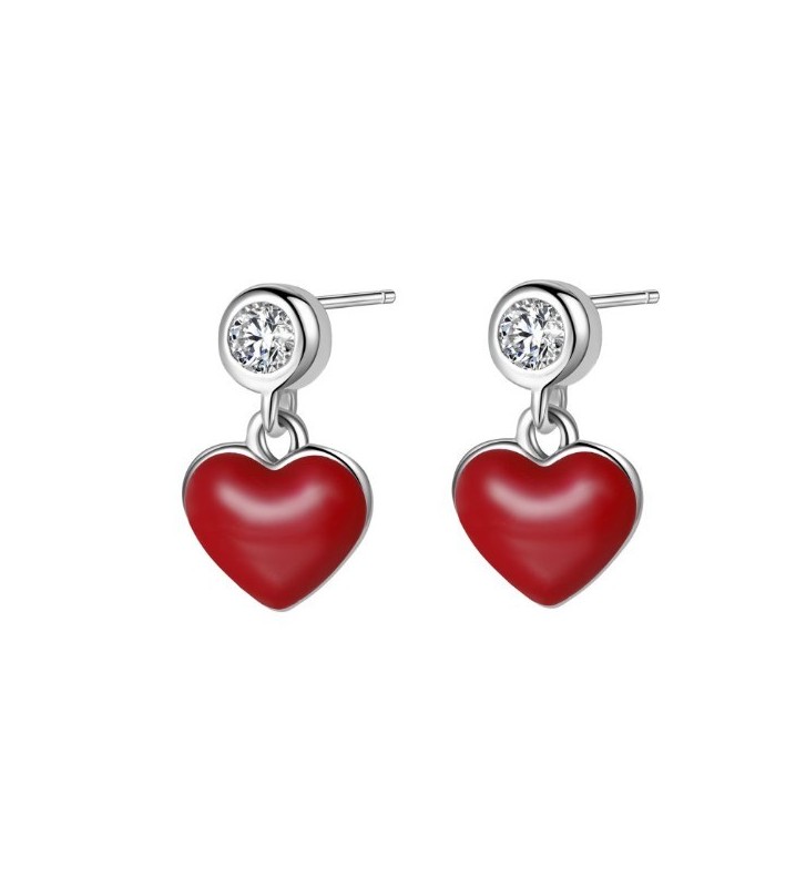 Orecchini ROSATO STORIE in argento - RZO014 Cuore Silver