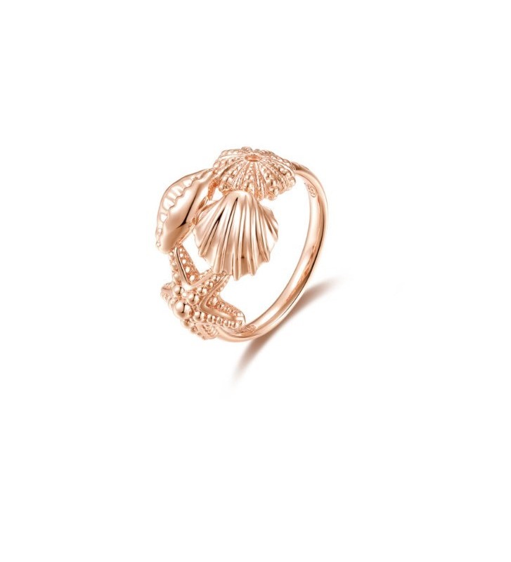 Anello ROSATO STORIE in argento - RZA008B Mis. 14 Rose Gold