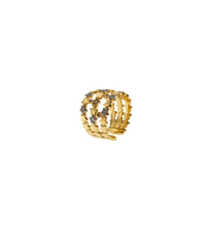 Anello Rue des Mille Stardust Planet - ANZ-006 3F Stelle Gold