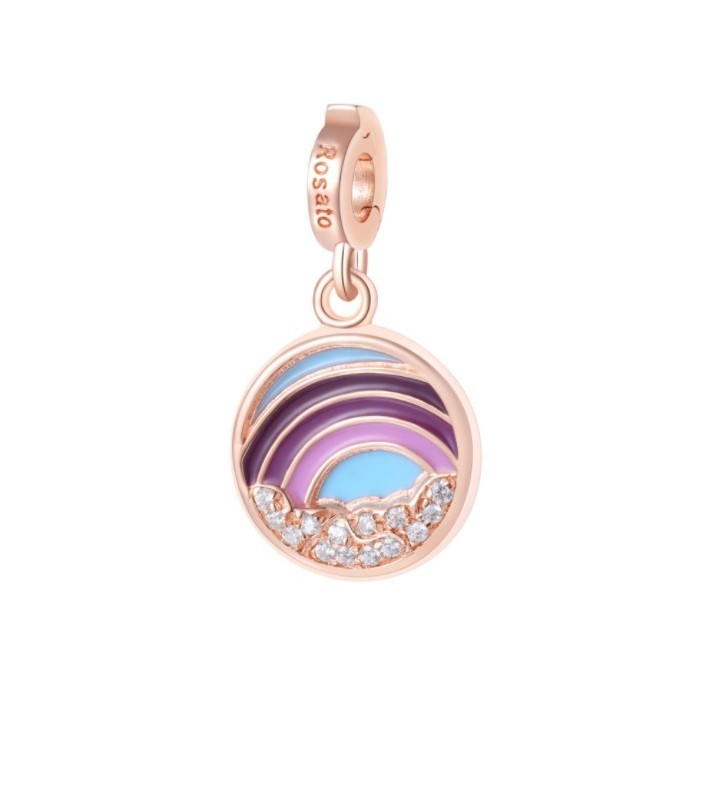 Ciondolo ROSATO STORIE in argento - RZLE027 ARCOBALENO Rose Gold