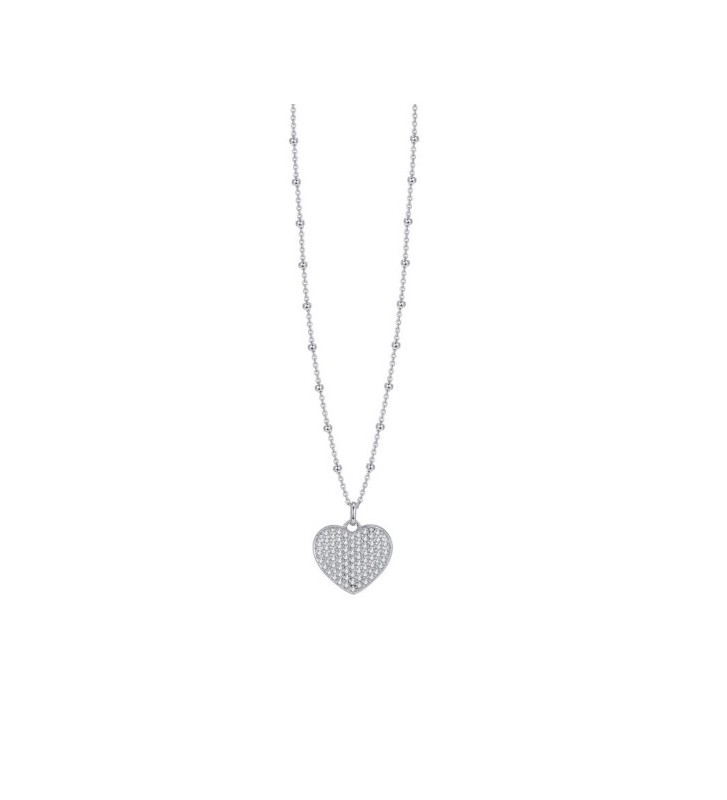 Collana ROSATO STORIE in argento - RZC048 Cuore 96cm