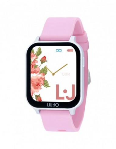 Smartwatch Con Cinturino In Silicone Rosa